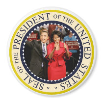 President Obama & Michelle Keepsake Large 3" Fridge Magnets