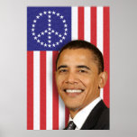 President Obama Peace Banner posters