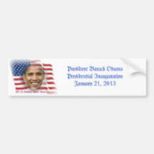 President Obama Presidential Inauguration Bumper Stickers