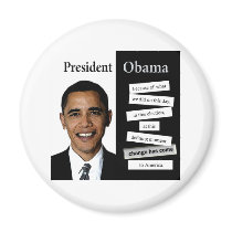 President Obama Quote magnets