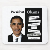 President Obama Quote mousepads