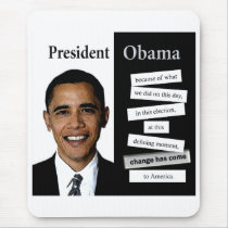 President Obama Quote Mouse Mats