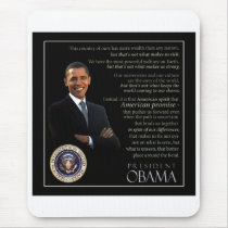 President Obama Quote Mouse Pads