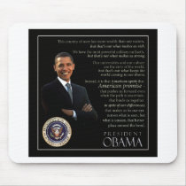 President Obama Quote mousepads