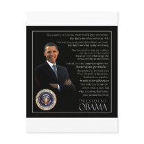 President Obama Quote Post Card