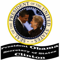 President Obama & Sec. of States Clinton photo sculptures by Obama_Keepsakes President Obama & Sec. of States Clinton photo sculptures