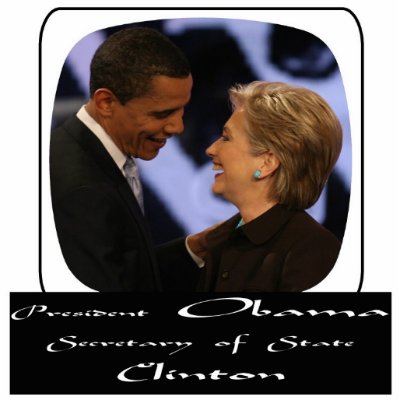 President Obama Sec. of States Clinton Photo Sculpture by Obama_Keepsakes