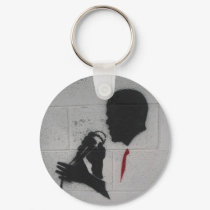 President Obama Silhouette on a Wall keychains by obama_inauguration President Obama Silhouette on a Wall keychains