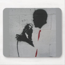 President Obama SILHOUETTE ON A WALL mousepads by obama_inauguration President Obama SILHOUETTE ON A WALL mousepads