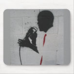 President Obama SILHOUETTE ON A WALL Mouse Mats