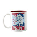 President Obama Vintage Mug by jamierushad President Obama Vintage Mug