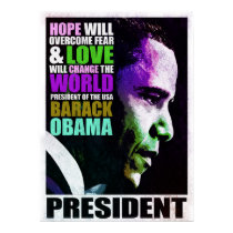 President Obama VIntage Poster posters
