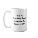 President Obama WALK ON PENNSYLVANIA AVE mugs by Obama_Keepsakes President Obama WALK ON PENNSYLVANIA AVE mugs