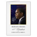 President Obama with John F Kennedy cards