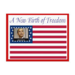 President ObamaA New Birth of Freedom Postcard