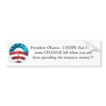 President Obama's Hope and Change bumper stickers