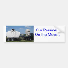 President On the Move Bumper Sticker