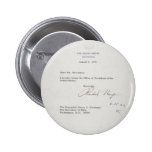 President Richard M. Nixon Resignation Letter Button