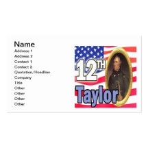 President Taylor Business Card Template