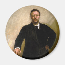 President Theodore Roosevelt John Singer Sargent Magnets