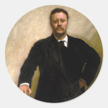 President Theodore Roosevelt John Singer Sargent Stickers