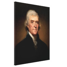 President Thomas Jefferson Gallery Wrapped Canvas