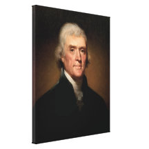 President Thomas Jefferson Stretched Canvas Print