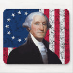 President Washington and The American Flag Mouse Pad