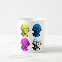 President Washington -- Multi Colored Coffee Mugs