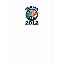 Presidente americano Barack Obama 2012 Plantilla De Tarjeta De Negocio