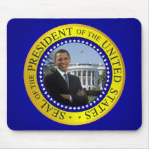Presidente Barack Obama Mousepad - azul Tapete De Ratones