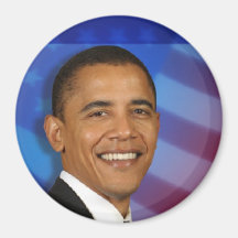 Presidente Obama Keepsake Large 3" Iman De Nevera