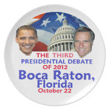 Presidential Debate Plate