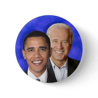 Presidential Democratic Blue Team Machine Pinback Buttons by beverlytazangel