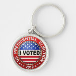 Presidential Election 2012 I voted Key Chain