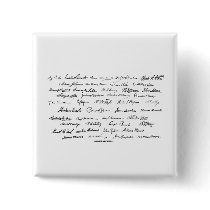 Presidential Signatures (United States Presidents) Pinback Buttons