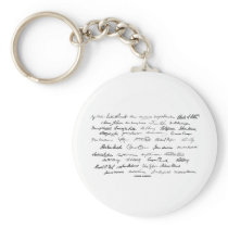 Presidential Signatures (United States Presidents) Key Chains