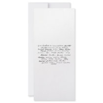 Presidential Signatures (United States Presidents) Customized Rack Card