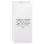 Presidential Signatures (United States Presidents) Customized Rack Card