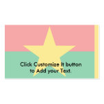 Presidential Standard Of Burkina Faso, Burkina Fas Business Card Template