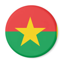 Presidential Standard Of Burkina Faso, Burkina Fas Magnets