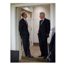 Presidents Barack Obama & Bill Clinton Postcards