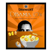 President's Crunchy Obama O's Cereal posters