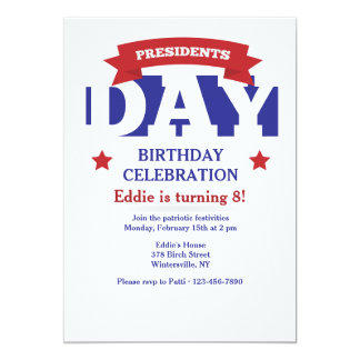 Presidents Day Invitations & Announcements 