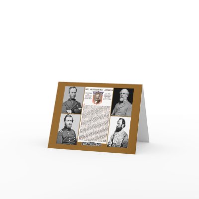 Presidents Day Tribute Gettysburg Address NoteCard by FalconsEye