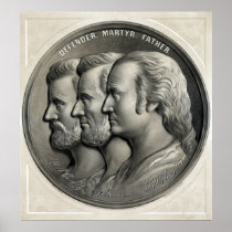 Presidents Grant, Lincoln, and Washington Poster