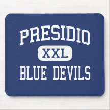 Presidio - Blue Devils - High - Presidio Texas Mouse Mats