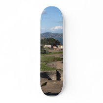 Presidio Gun Turrets And The Golden Gate Bridge In skateboards by lifesphere Presidio Gun Turrets And The Golden Gate Bridge In skateboards