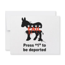 Press 1 to be deported invitations by obamanation Press 1 to be deported invitations