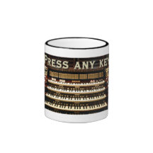 Press Any Key organ mug